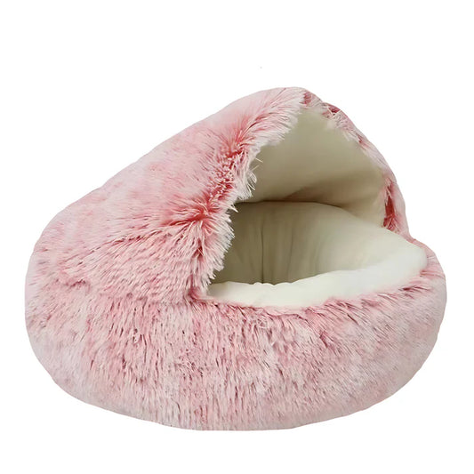 Covered Hooded Cat Bed and Small Dog Cave