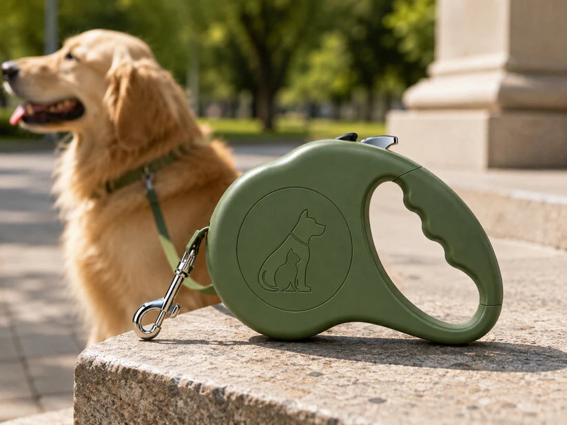 Retractable Dog Leash, Lead with Brake & Lock