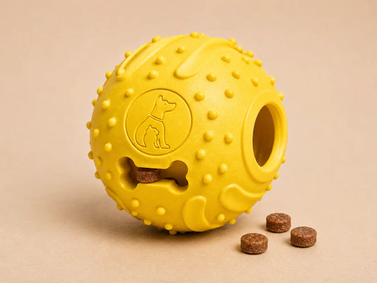 Rubber Treat Dispensing Dog Ball