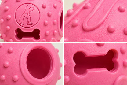 Rubber Treat Dispensing Dog Ball